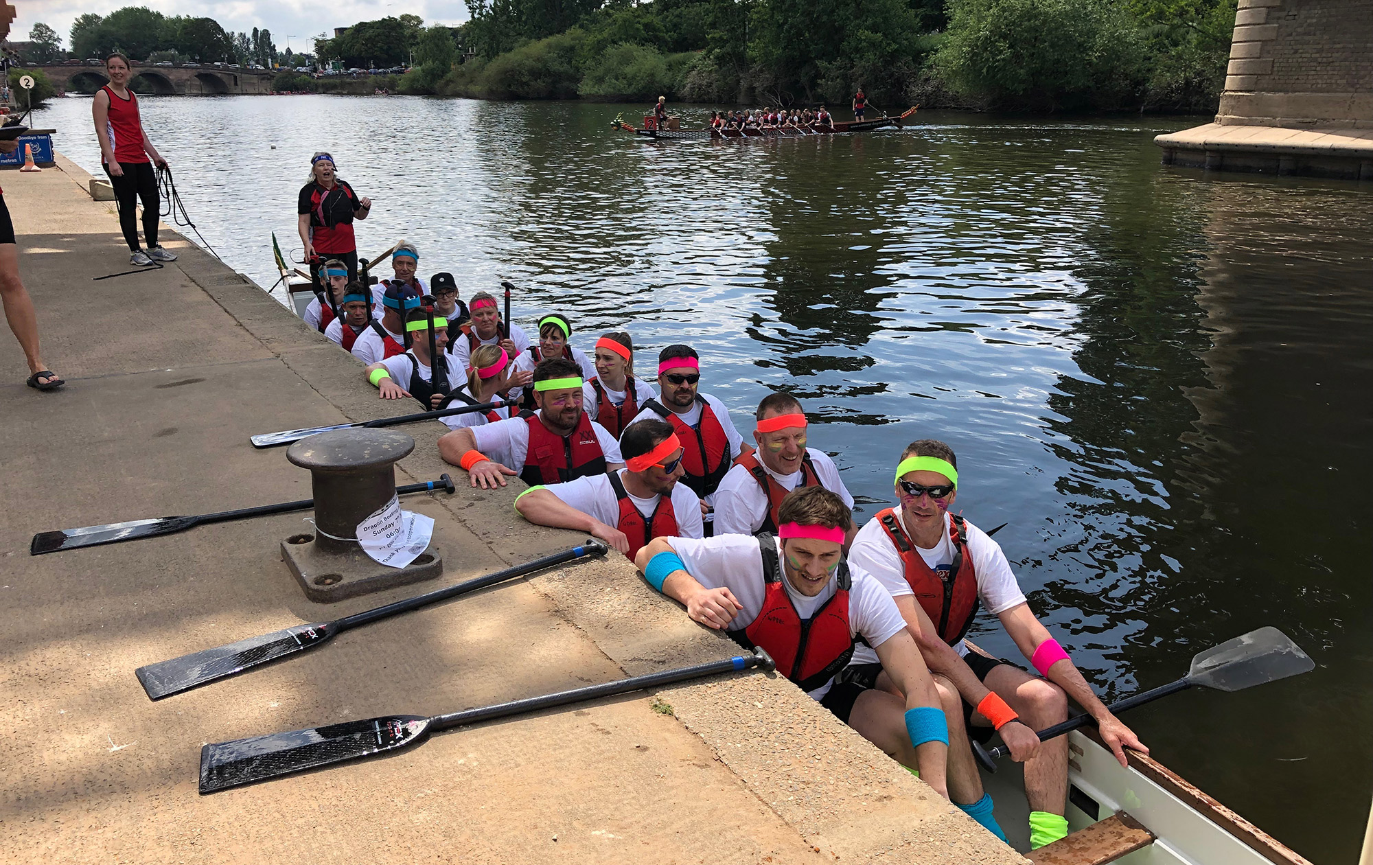 The Oars of Spontex Team 2019 in the Dragon boat