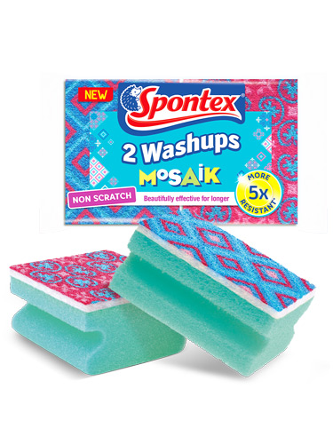 Microfibre Mosaik Cloths - Spontex