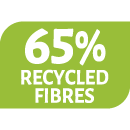 65 Percent Recycled Fibres