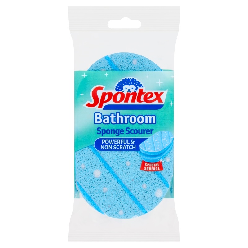 Bathroom sponge scourer Spontex